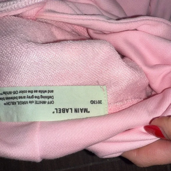 Pink Women's Hoodie Off White Brand - Picture 6 of 6